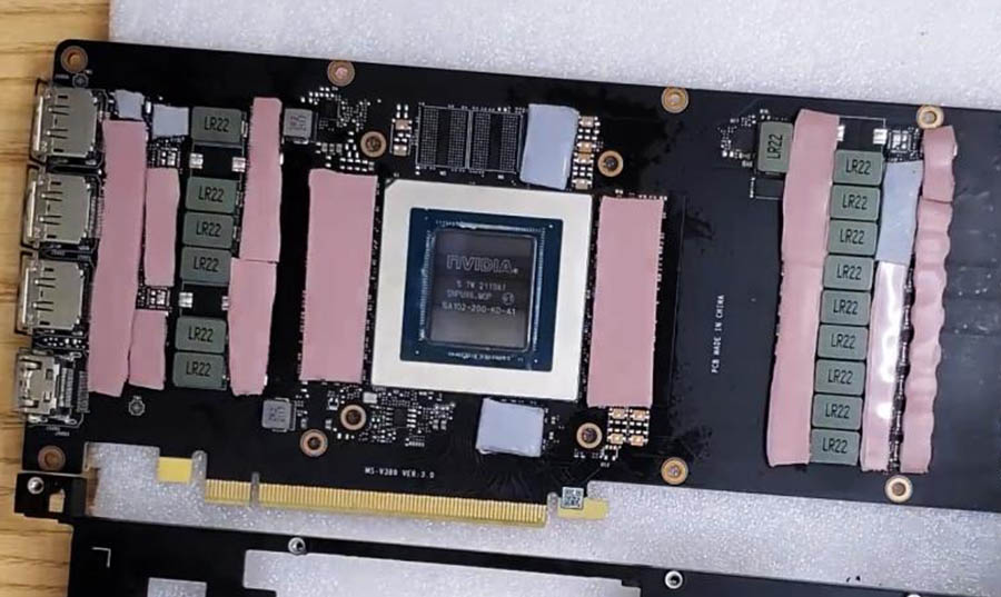 導熱矽膠片在(zai)顯卡中的應用(yòng)